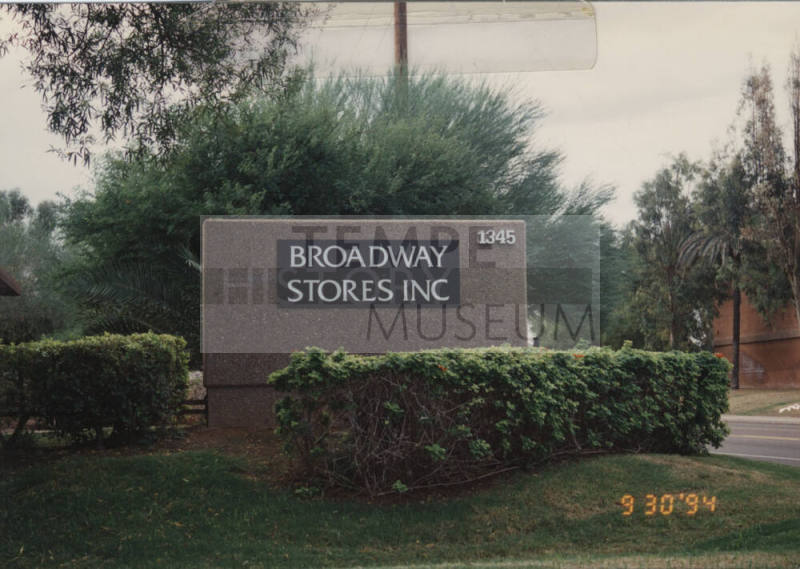 Broadway Stores Incorporated, 1345 South 52nd Street, Tempe, Arizona