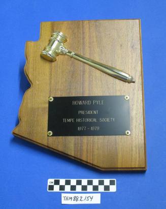 Tempe Historical Society Plaque:  Howard Pyle