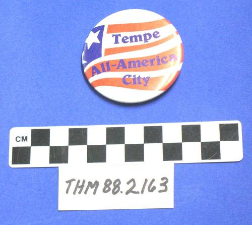 Commemorative Button, Tempe All-America City
