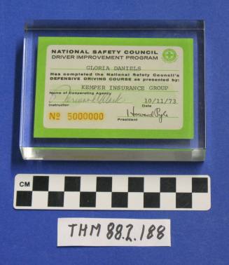 National Safety Council Defensive Driving Course Certificate