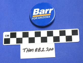 Button, campaign 'Barr for Arizona'