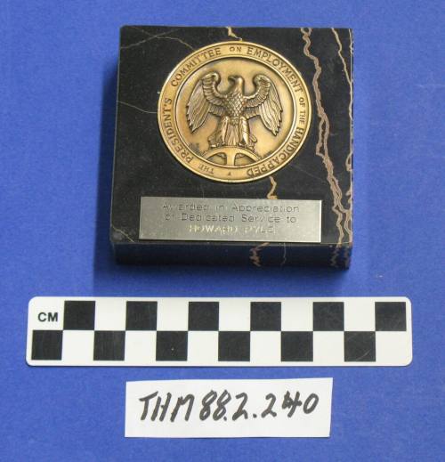 President's Committee on Employment of the Handicapped Medallion on Marble