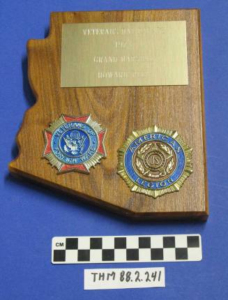 Veteran's Day Parade Marshal Plaque, 1974