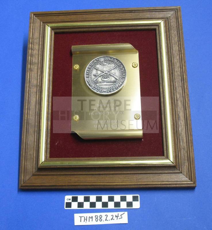 Arizona National Livestock Show Plaque Howard Pyle