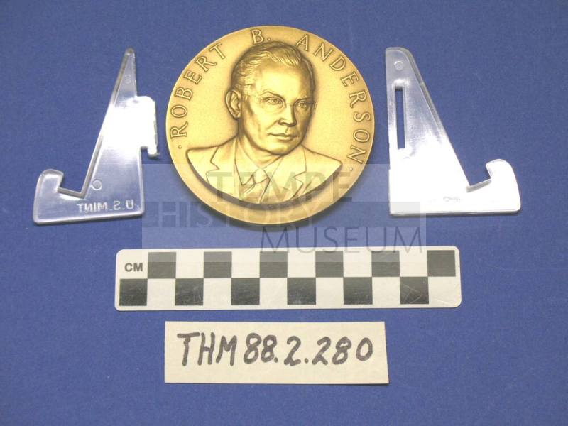 US Secretary of the Treasury Robert B. Anderson medal