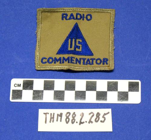 US Radio Commentator Patch (WW II)