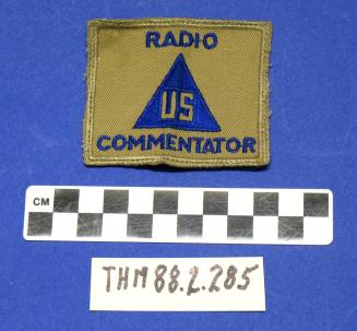 US Radio Commentator Patch (WW II)