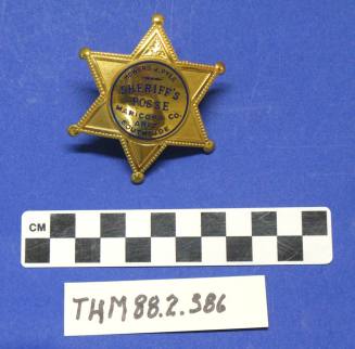 Maricopa County Sheriff's Posse Badge:  "Howard J. Pyle"