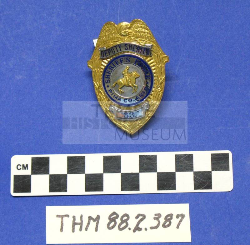 Deputy Sheriff's Badge:  Sheriff's Posse Pima Co., Arizona