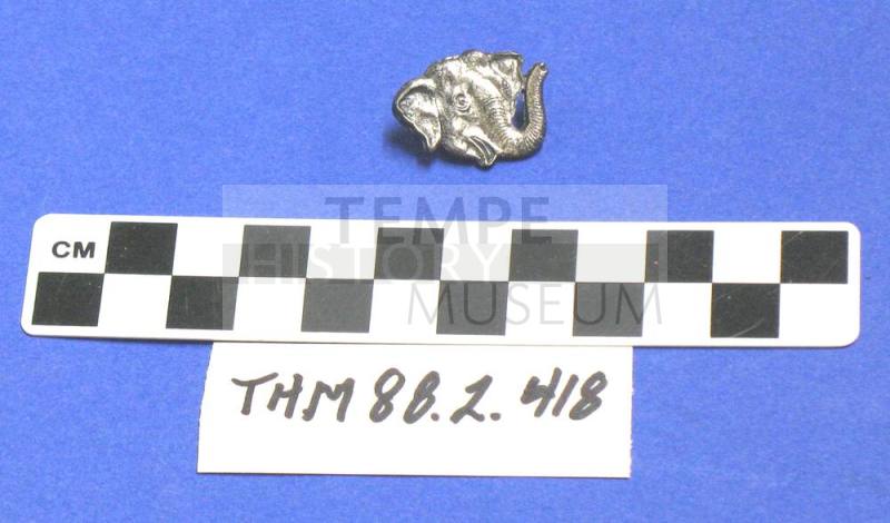 Elephant Head Lapel Pin