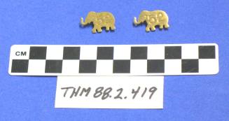 Pair of Elephant Pins with "52"