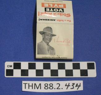 "Vote Pyle" matchbook