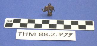 Copper elephant figurine charm