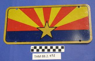 Arizona license plate, Arizona Flag