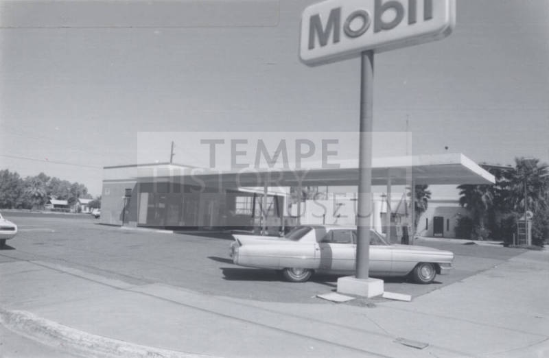 Mobil Gasoline Service Station - 198 South Mill Avenue, Tempe, Arizona