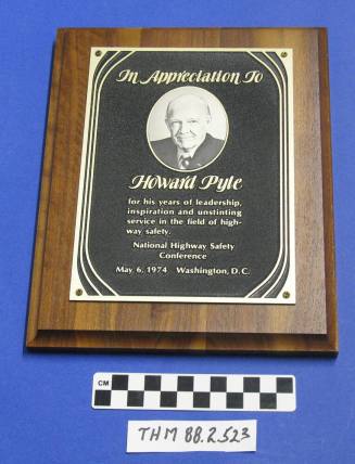 National Highway Safety Conference, 1974 Plaque
