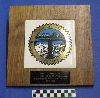 City o Tempe - All American City Plaque Contribution - Howard Pyle