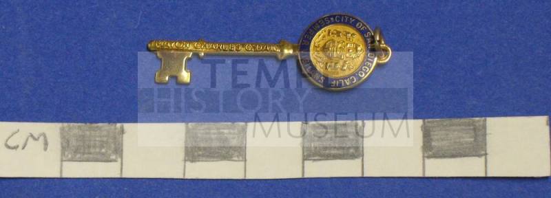 San Diego, California Key Pendant