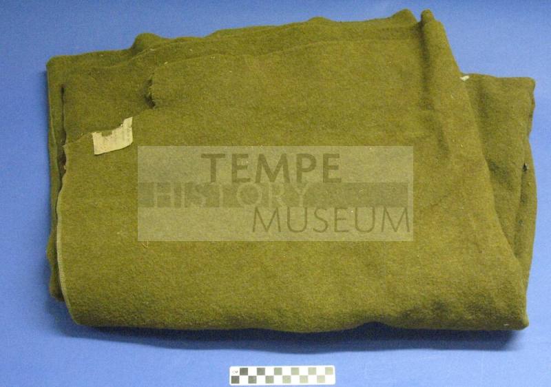 Olive drab Army blanket