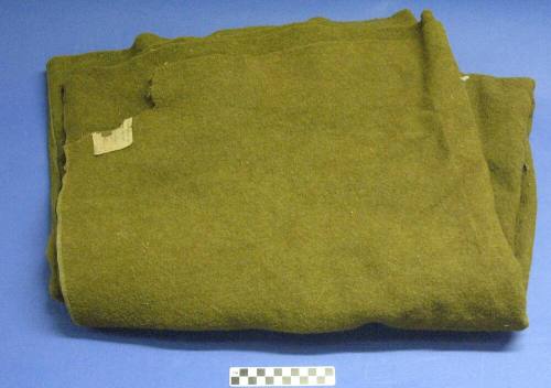 Olive drab Army blanket