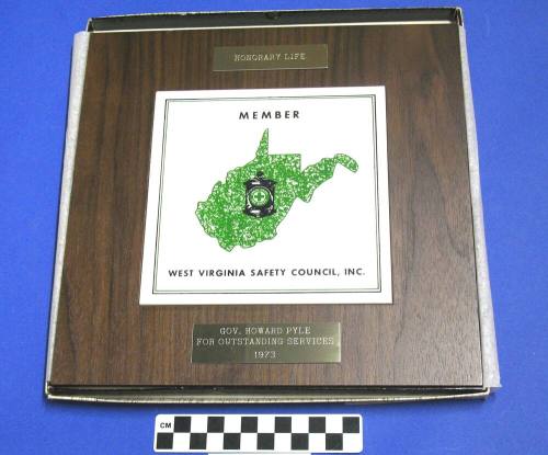 Honorary Life Member, W. Virginia Safety Council to Howard Pyle