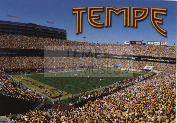 Postcard ASU Sundevil Stadium