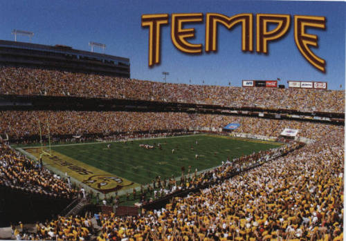 Postcard ASU Sundevil Stadium