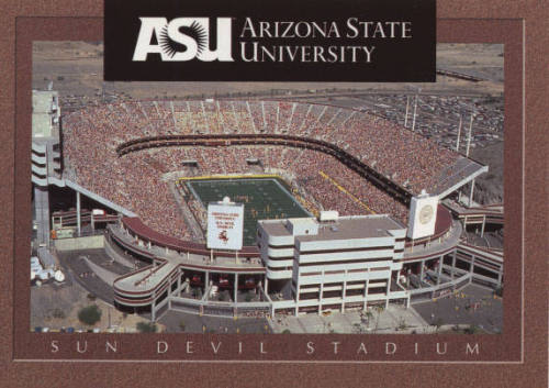 Postcard Sun Devil Stadium