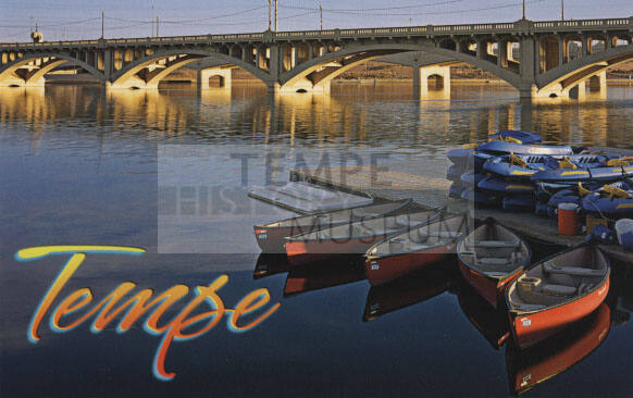 Tempe Town Lake Boat Dock Postcard