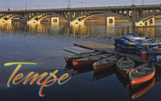 Tempe Town Lake Boat Dock Postcard