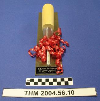 Victory Acres Sidewalk Ceremony (1995) Commemorative Trowel