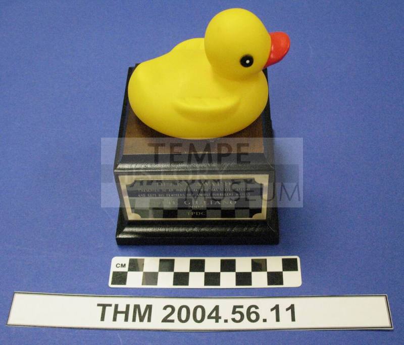 Ducky Award Trophy to Neil Giuliano, 2002