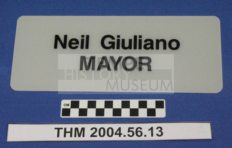 Nameplate:  Neil Giuliano