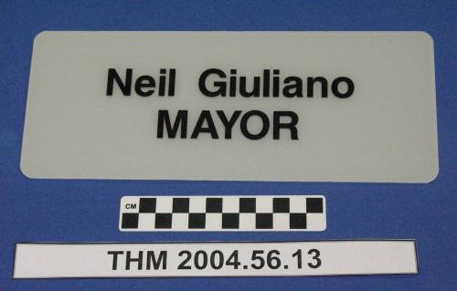 Nameplate:  Neil Giuliano