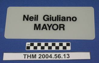 Nameplate:  Neil Giuliano