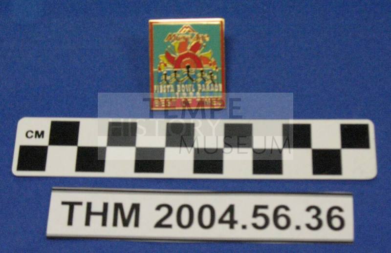 Mayor Giuliano's Micro Age Fiesta Bowl Parade, 1999, pin
