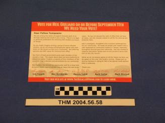 "The Recall is Wrong" postcard