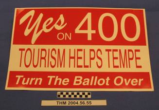 Yes on 400 sign