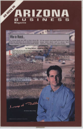 Arizona Business magazine who to watch reprint, Mayor Giuliano, Rio Salado Projet