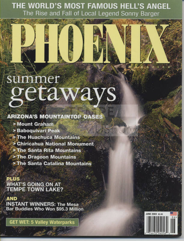 June 2003, Phoenix" What's going on at Tempe Town Lake" pg. 62