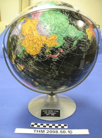 Tempe sister Cities 25th Anniversary globe