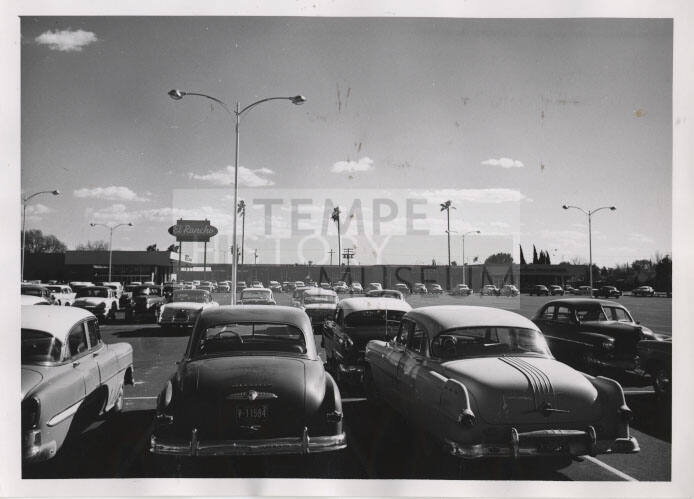 Tempe Center parking lot facing El Rancho Market