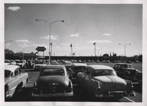 Tempe Center parking lot facing El Rancho Market