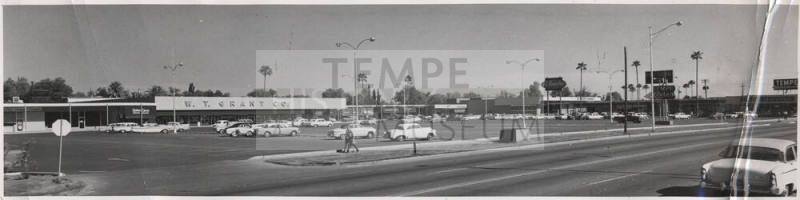 Photograph (B/W) panoramic view of Tempe Center