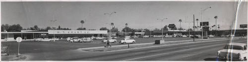 Photograph (B/W) panoramic view of Tempe Center