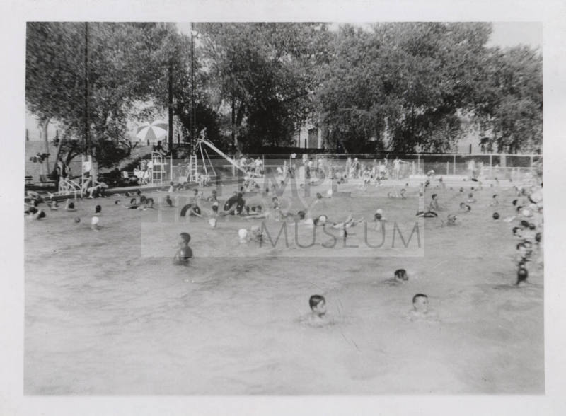 Tempe Beach Pool & Slide in the 1950s