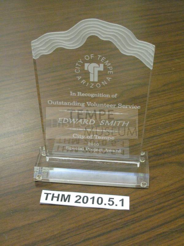 City of Tempe 2010 Special Project Award Edward Smith: Tempe African American History