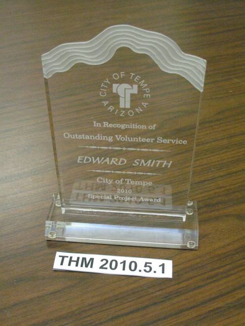 City of Tempe 2010 Special Project Award Edward Smith: Tempe African American History