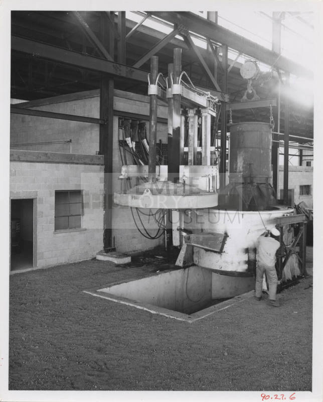 Charging Furnaces at Tempe Steel Mill