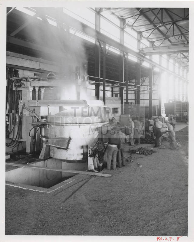 Furnace in Operation- Tempe Steel Mill